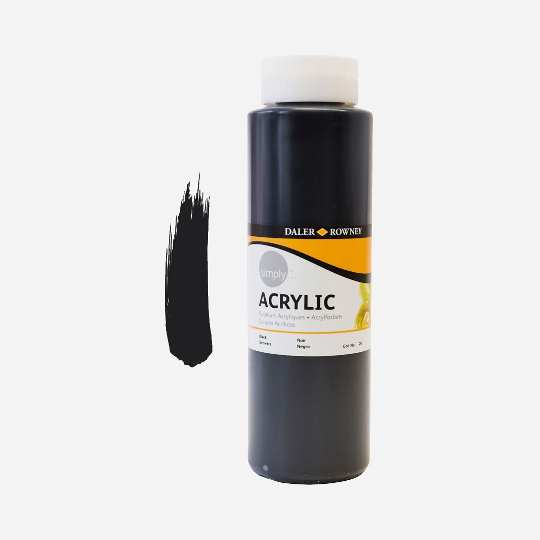 DALER SIMPLY ACRYLIC 750ml - BLACK