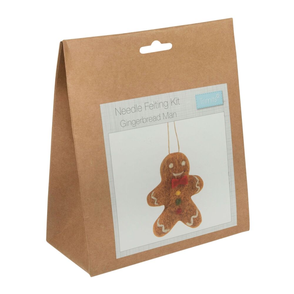 Needle Felting Kit: Christmas: Gingerbread Man