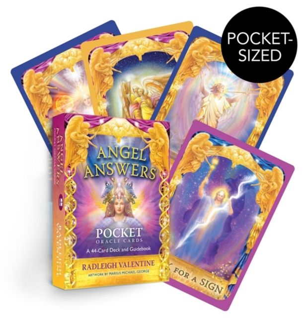Angel Answers Pocket Oracle Cards : A 44-Card Deck and Guidebook by Radleigh Valentine