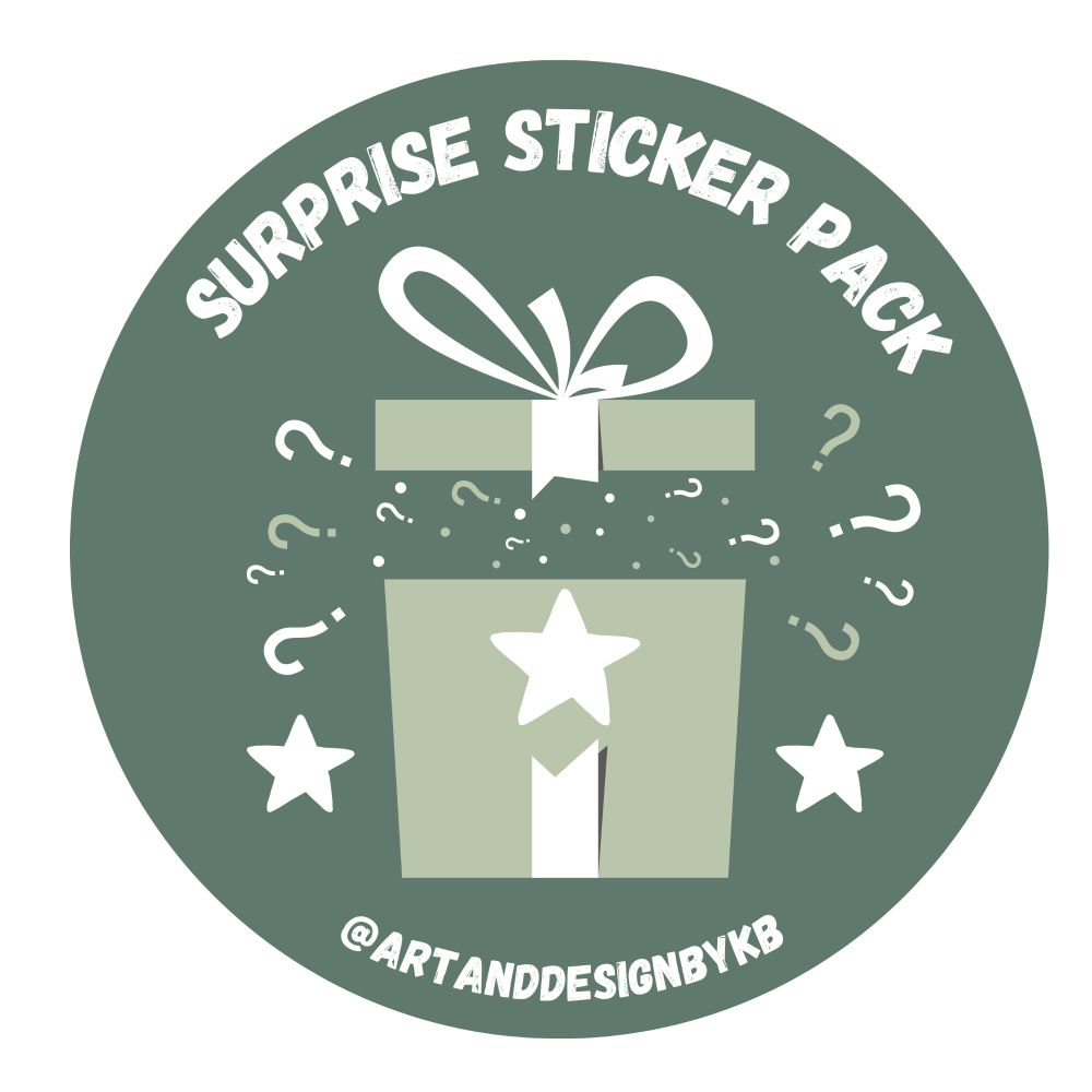 Mystery Sticker Pack  (Small) | A randomly selected bundle of die cut stickers