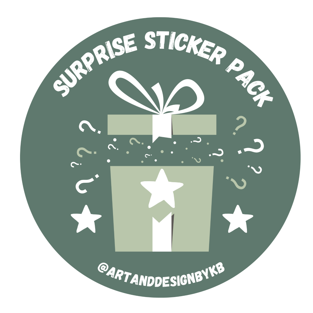 Mystery Sticker Pack  (Large) | A randomly selected bundle of die cut stickers