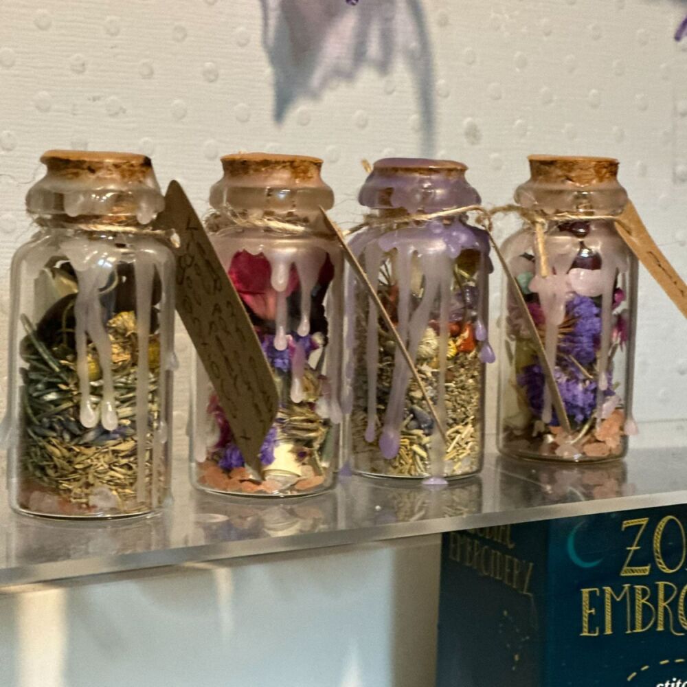 Self Love Spell Jar. Manifestation magic. Witchy decor. Stocking filler for friends and family.
