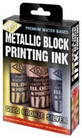 BLOCK PRINTING INK METALLIC SET