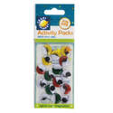 Wiggle Eyes (16pcs) Round - Assorted Colours (15mm)
