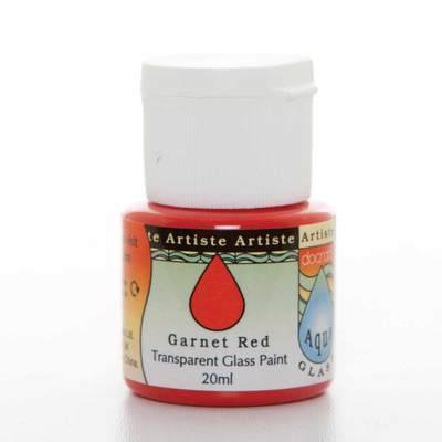Glass Paint 20ml, Aqua Glass - Garnet Red