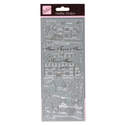 Outline Stickers - Country Cottages - Silver