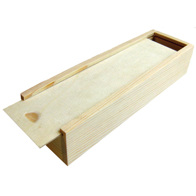 Slide top pencil case - wooden