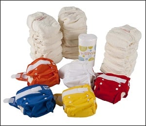 Lollipop bamboo nappy set (16-35 lbs)