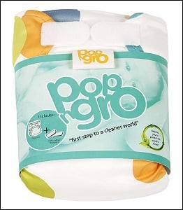 PopNGro pocket nappy (size 1; spot)