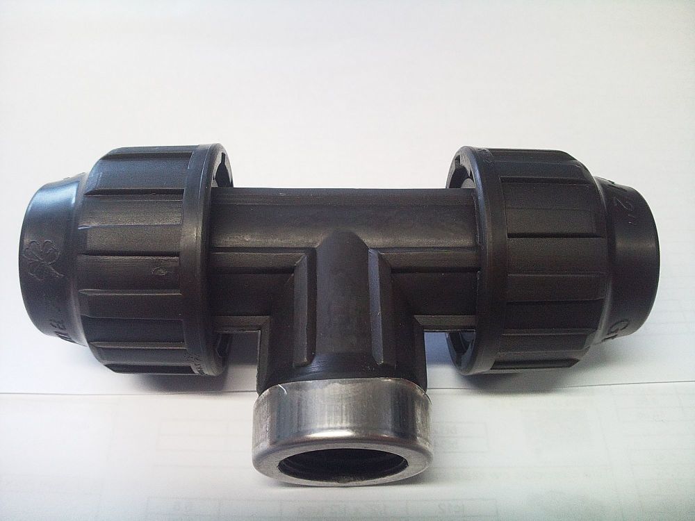 Female Tee water fitting 3/4" hydro to 1/2" bsp