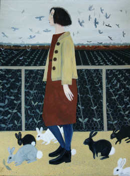 The Woman with Rabbits