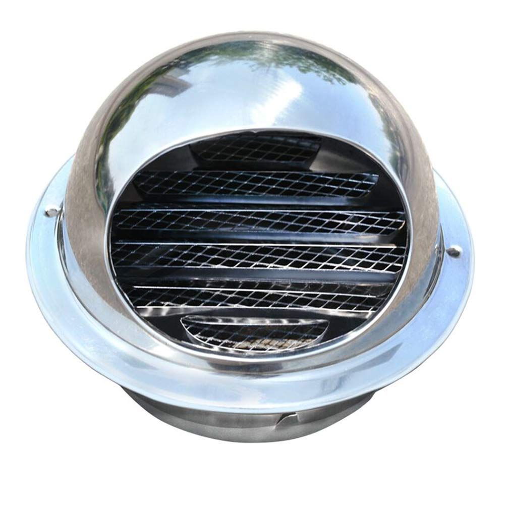 Stainless Steel Bull Nose Wall Vent 100mm