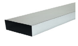 A1 Rated Flat Duct Wall Sleeves 204mm x 60mm 500mm Long