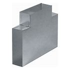 A1 Rated Flat Duct Wall Sleeves 204mm x 60mm Equal Tee