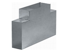 A1 Rated Flat Duct  220mm x 90mm Rectangle Equal Tee