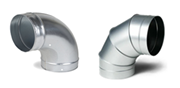 Spiral Bend 90 Degree 160mm Diameter