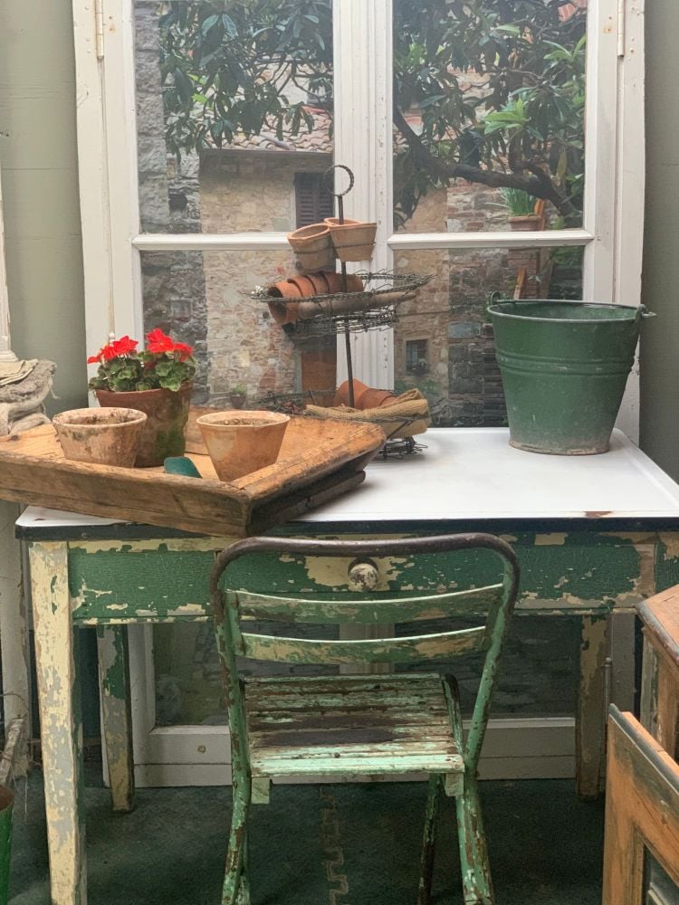 Vintage scullery table