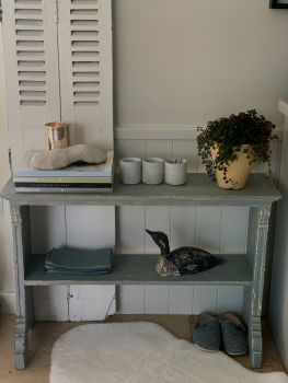 SOLD French painted bench/shelf