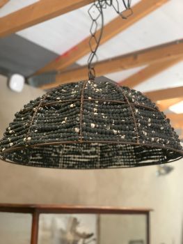 Distressed wooden pendant