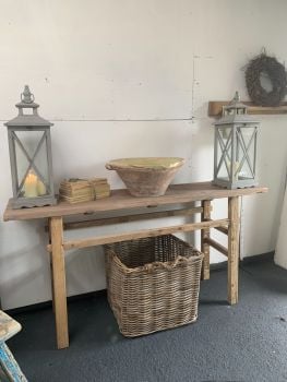 SOLD Rustic console table