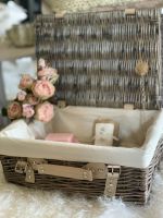 Calico lined gift basket