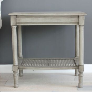 Grey washed occational/bedside table