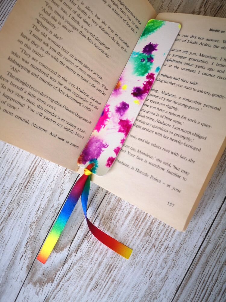 Rainbow Splash Bookmark