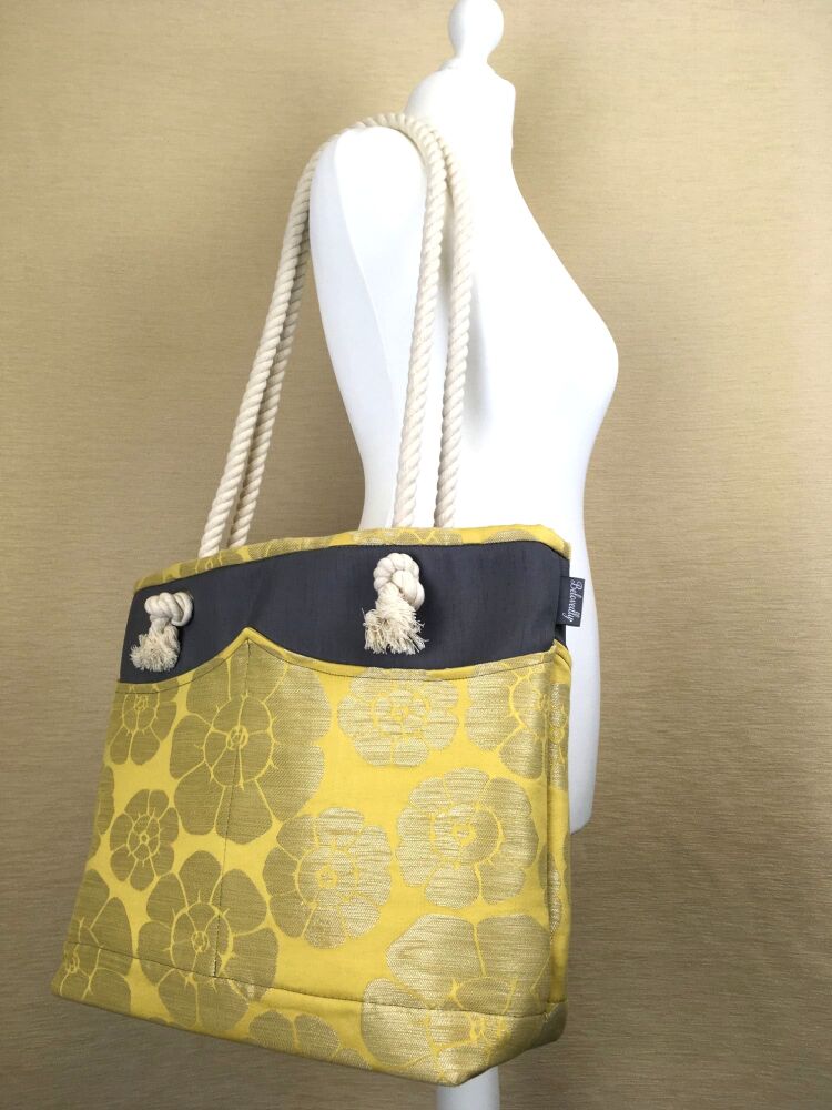 Flowery Beach Bag