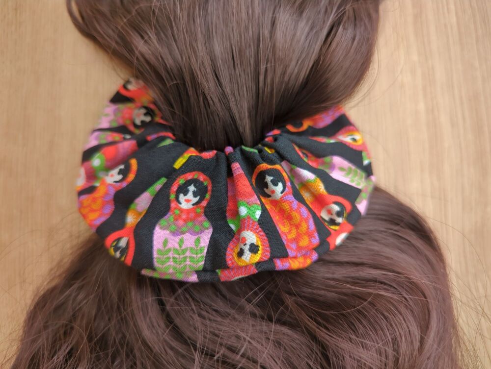 Large Matroyska Dolls Scrunchie