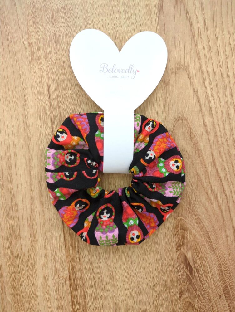 Large Matroyska Dolls Scrunchie