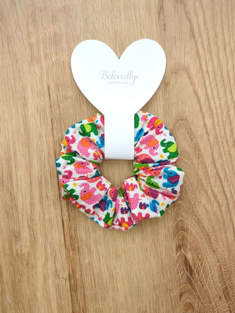 Small Elephants Scrunchie