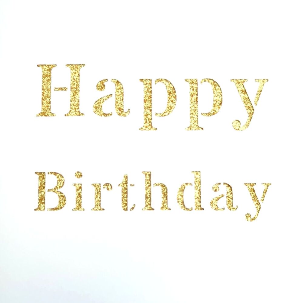 Gold Birthday Card