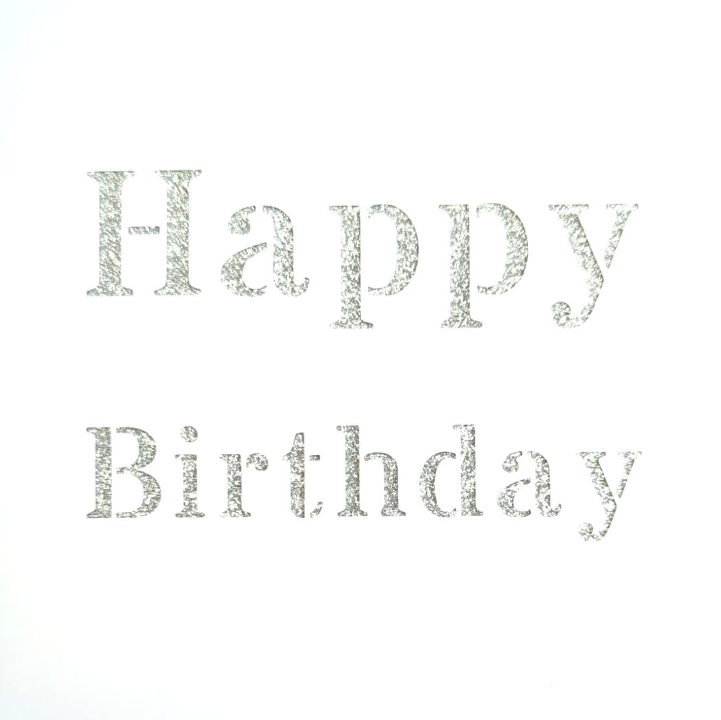 Silver Birthday Card