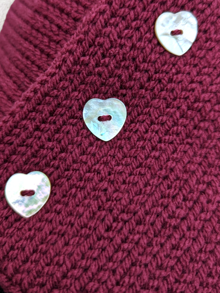 Plum Knitted Neckwarmer