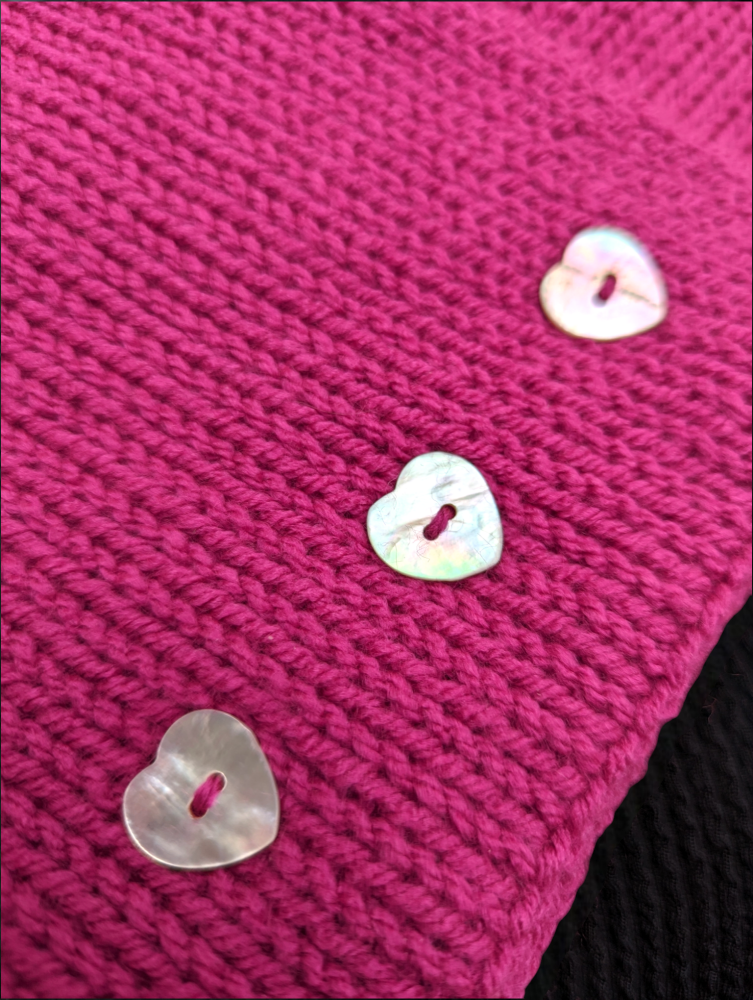 Magenta Knitted Neck Warmer