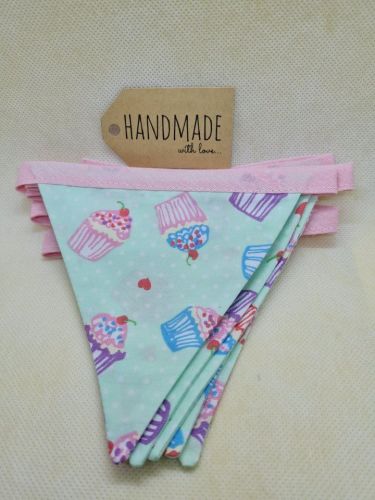 Cotton bunting, cupcake cotton fabric