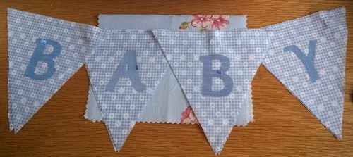 'BABY' mini bunting