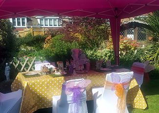 Girls pamper parties South East London and Kent fairy themed table set up w