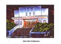 "The Ritz" - A signed limited edition print. A4 size, 29.7 cm wide by 21 cm tall.