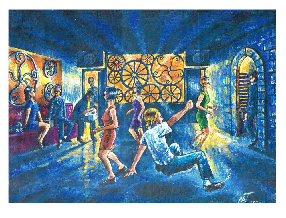 "Dancers at the Wheel" - A signed limited edition print.