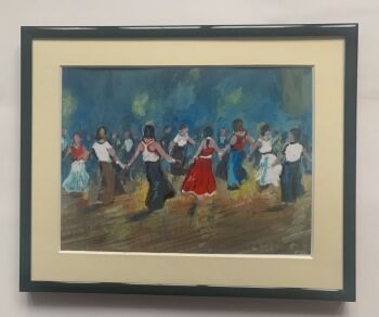 "In Orbit" - a signed limited edition print of a packed Northern Soul dance floor, mounted and framed.