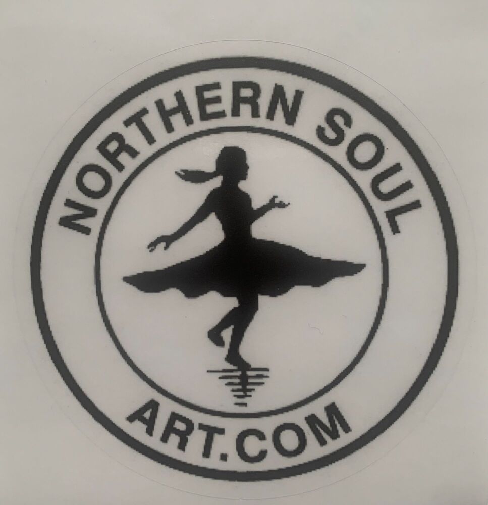 Northern Soul Art Dancing Girl Logo Vinyl Sticker