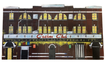 "Casino Club" - Original Oil Painting by Neil Thompson on MDF Board.