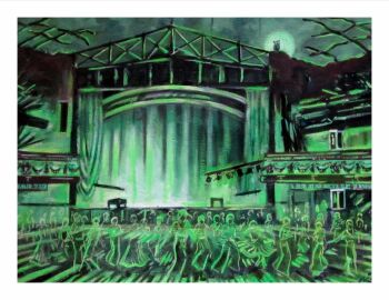 "Long After Tonight is All Over" - A signed limited edition print of ghostly dancers at Wigan Casino. A4 print plus 3 photos.