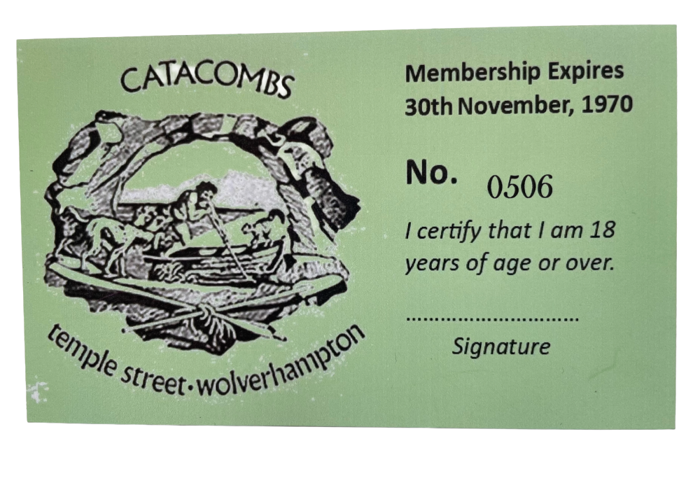 Replica Catacombs Membership Card