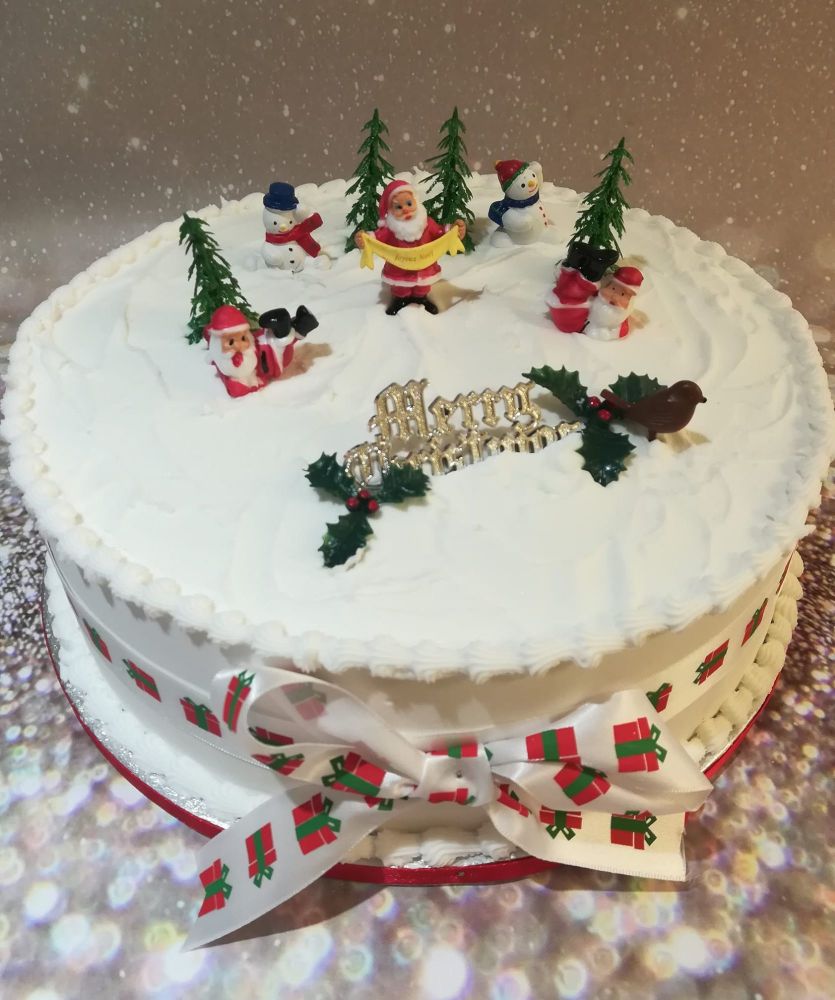 Christmas cakes and gifts