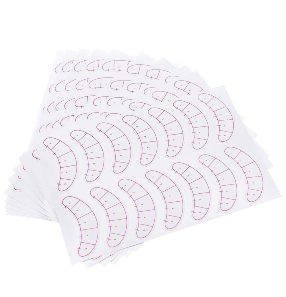 Lash Map Stickers | 60 Pairs | Avoid Uneven Eyes