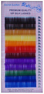 Rainbow J curl eyelash extensions 0.20mm