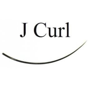 J curl black eyelash extensions - Bag 1g