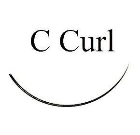 C Curl Black Eyelash Extensions - Bag 1g